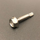 1In 410 Stainless Steel Self Drilling Screws Hex Washer Head  M5 x 25mm For Flooring