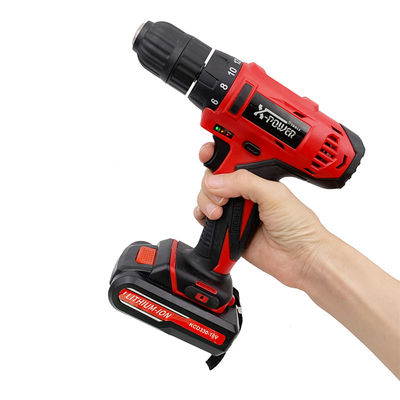 18V High Torque Cordless Impact Driver 1.3Ah Lithium Battery Drill 400rpm Industry Type